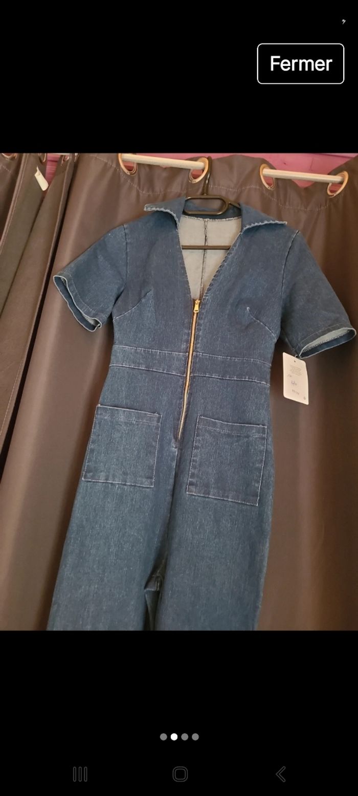 combie en jeans - photo numéro 2