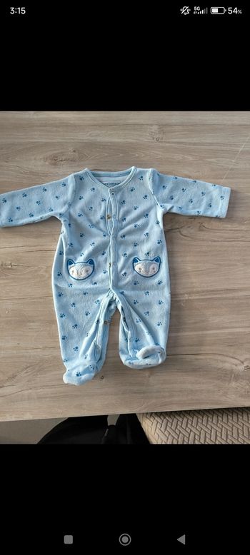 Pyjama taille 1 mois