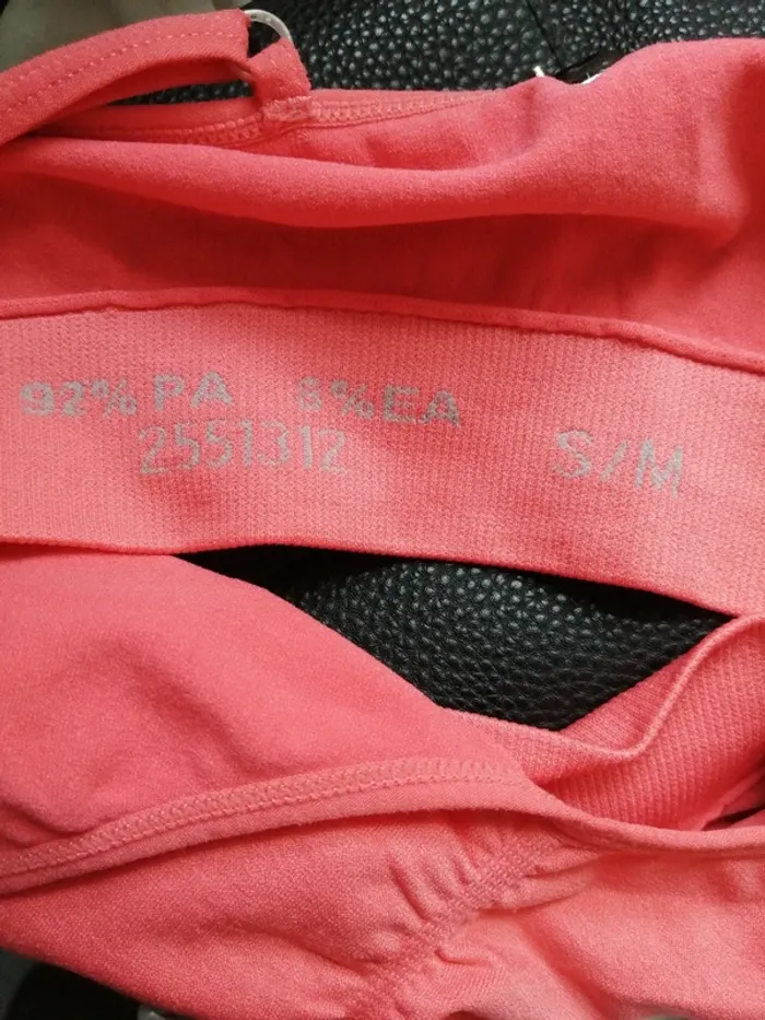 Lot de 2 brassières corail à fines bretelles réglables / sans marque / (S-M) - photo numéro 6