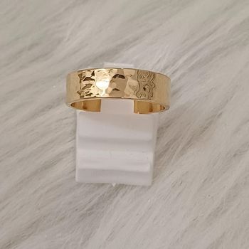 Bague martoné en plaqué or taille 52