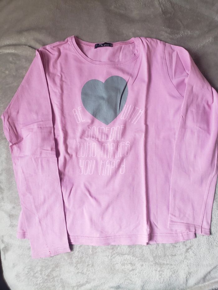 Lot de 2 t-shirts manches longues taille 12 ans - photo numéro 3