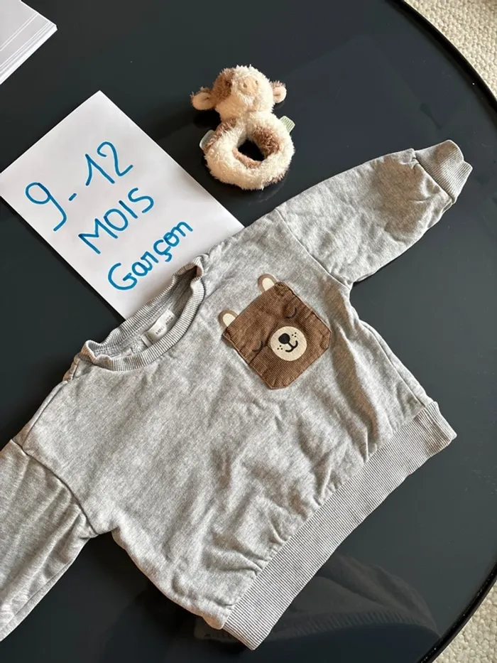 Sweat-shirt poche garçon