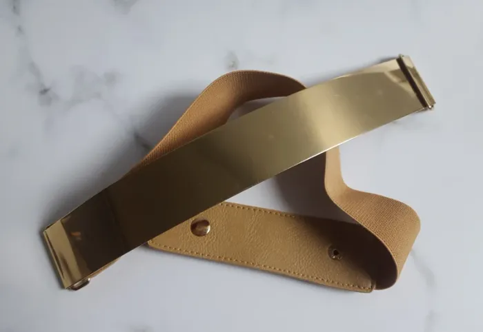 Ceinture large dorée