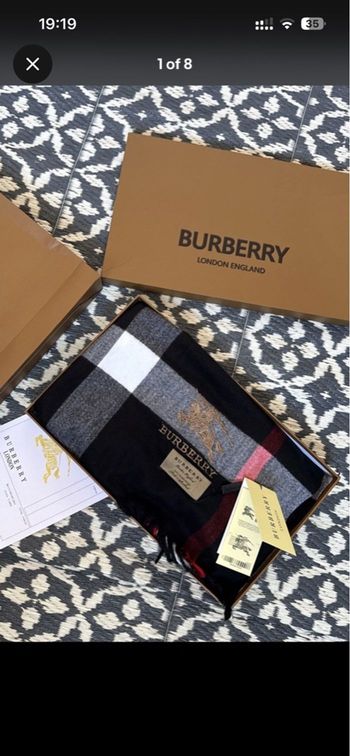 Echarpe Burberry noir
