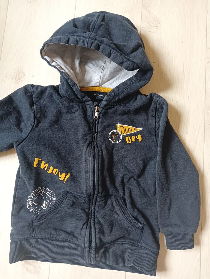 Sweat zippé Kiabi 36 mois - photo numéro 2