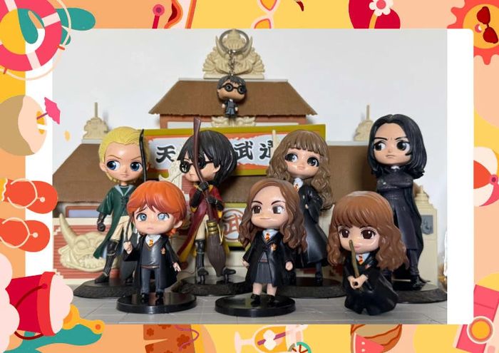 Lot 8 Figurines Harry Potter poudlard hogwarts
