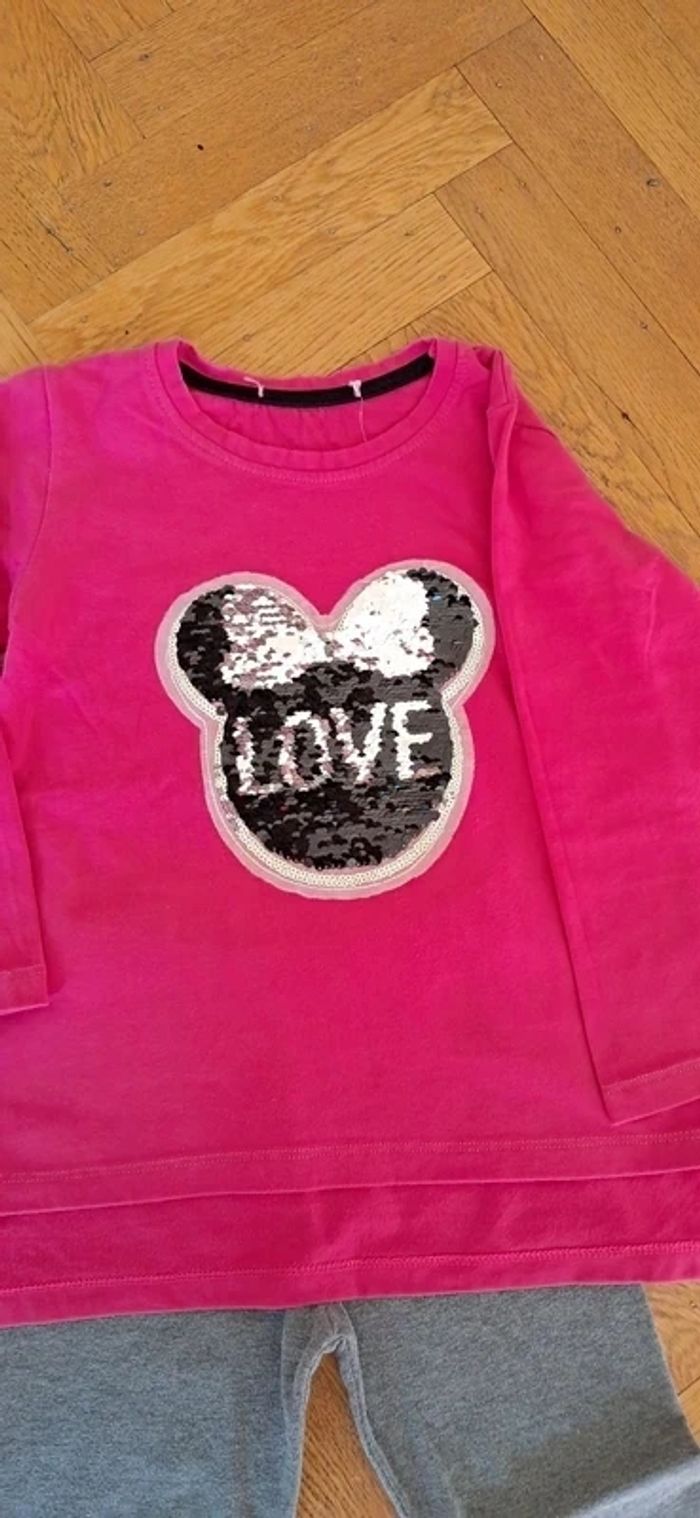 Lot leggings et t- shirt longues manches réversible Ebita 4 ans en excellent état - photo numéro 4