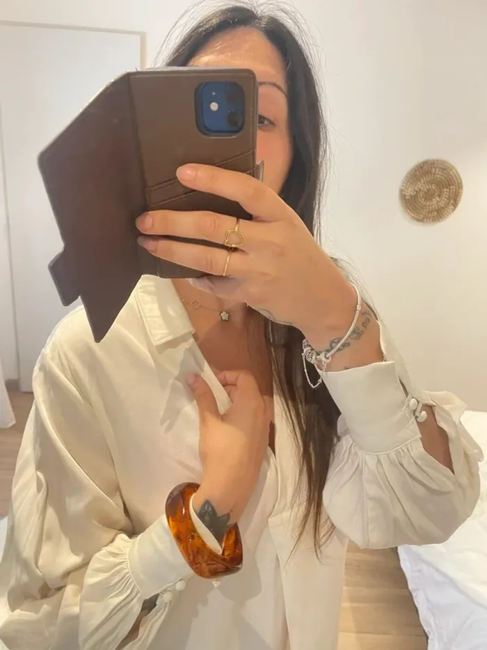 Robe longue satin H&M - photo numéro 6