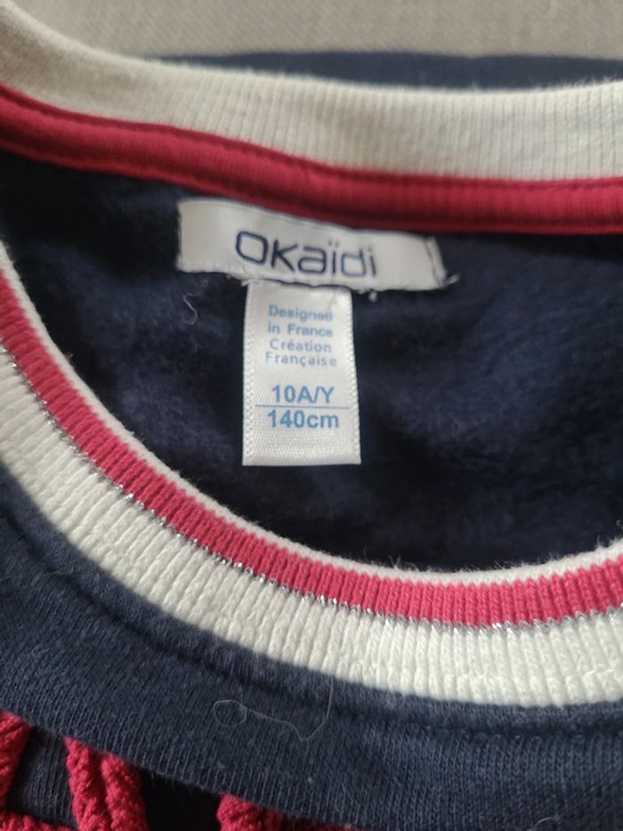 Sweat okaidi 10ans - photo numéro 2