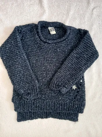 Pull hiver grosse maille taille 2 ans