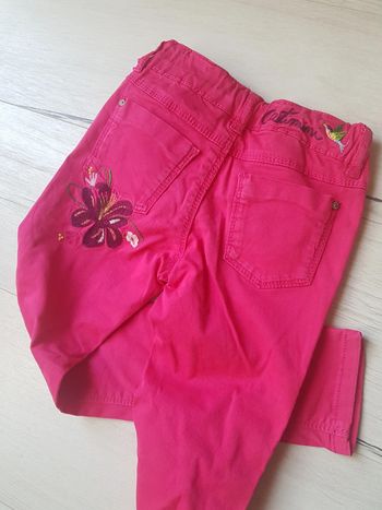 Pantalon fushia catimini à broderies fille 4ans