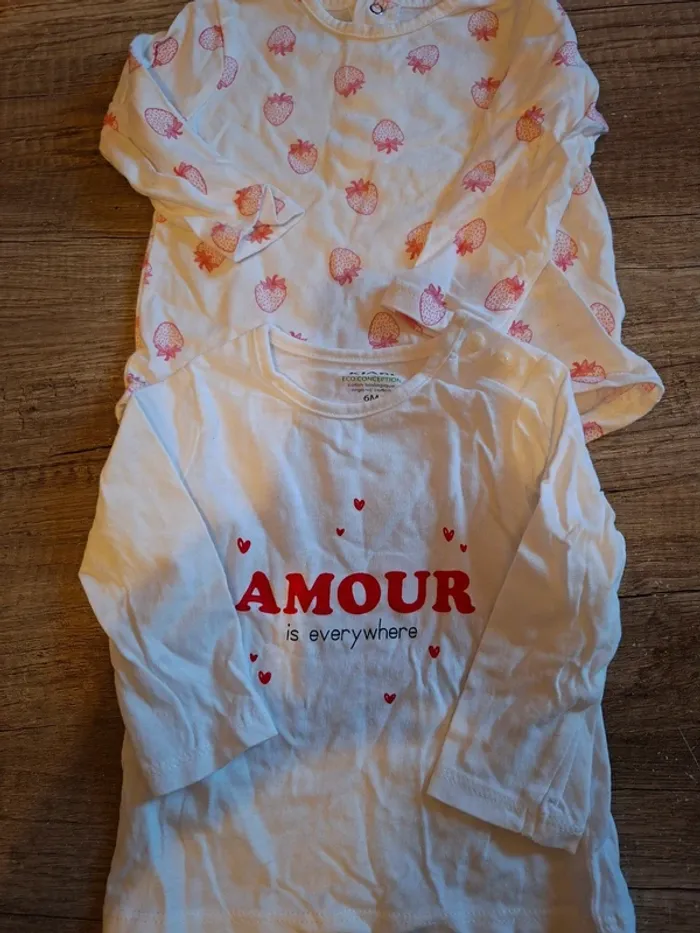 Lot 2 tee-shirt filles
