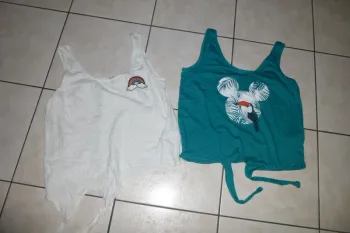 lot 4 debardeur chemisier jean taille M kiabi