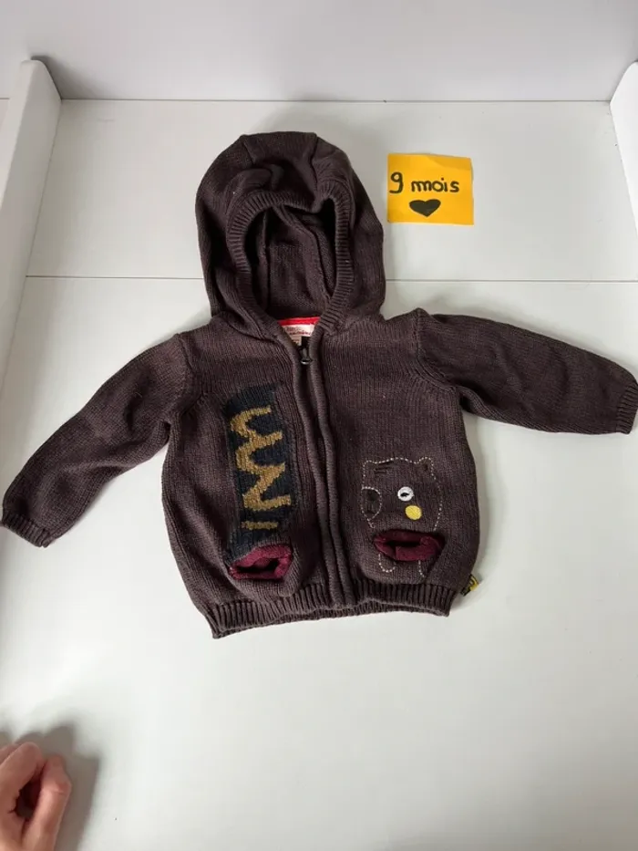 Gilet 9 mois « Du pareil au même »