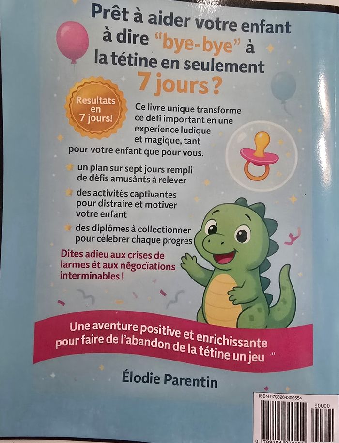 Cahier d'activité "Bye bye tétine  en 7 jours" - photo numéro 2