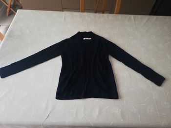 Gilet marine manches longues Gémo 8 ans neuf