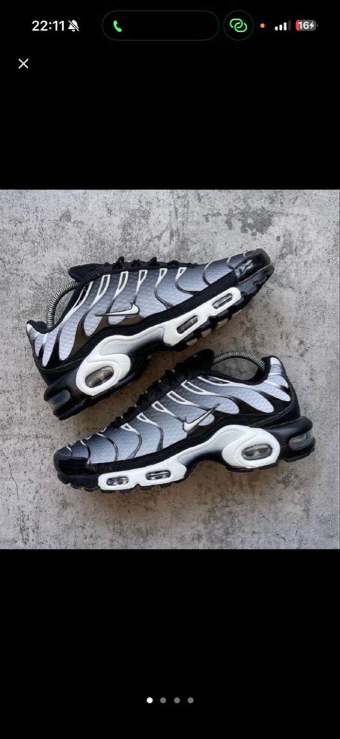 Nike tn gris noir blanc 45