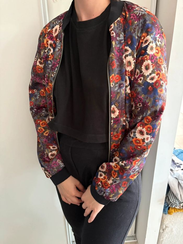 Veste bomber fleuries promod 36