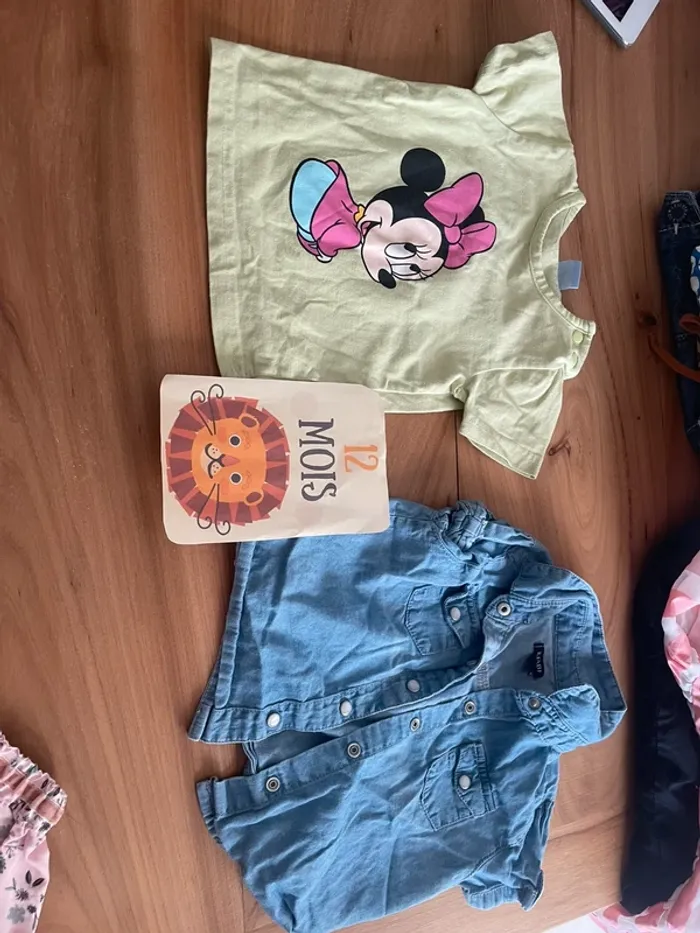 Lot de  12 tee shirt et chemise 12 mois été - photo numéro 4