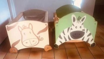 Coffres rangements bois et tissus