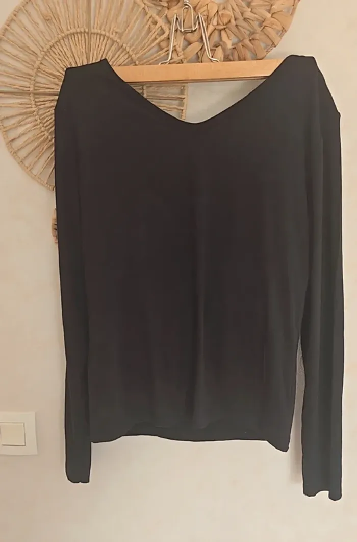 T shirt manche longue brassière rembourrée intégrée - photo numéro 5