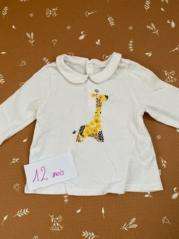 Teeshirt col Claudine 12 mois