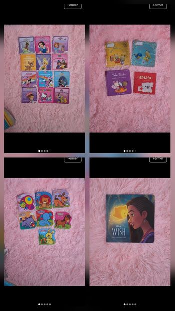 Lot 24 livres bébé disney