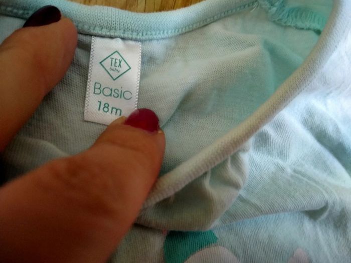 tee shirt vert licorne. Neuf.TEX. taille 18 mois - photo numéro 4