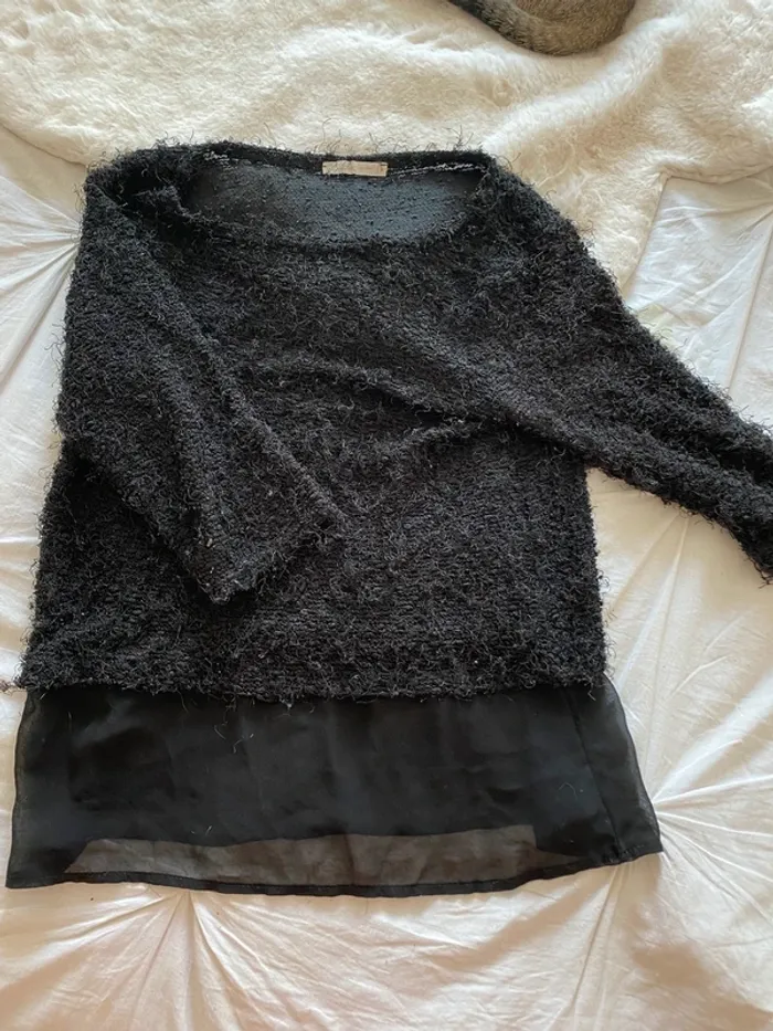 Haut noir transparent Gémo