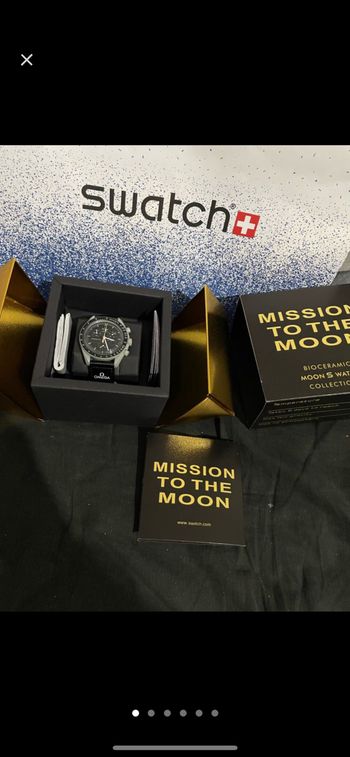 Montre Omega X swatch moonswatch mission to the moon moonshine
