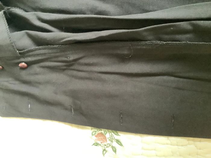 Jupe portefeuille fluide boutonnée effet double boutonnage - photo numéro 7