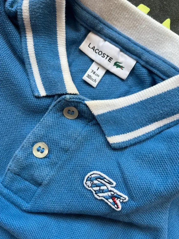 Lot printemps été taille 12 mois (8 articles) Gemo Tape à l’œil Lacoste - photo numéro 5