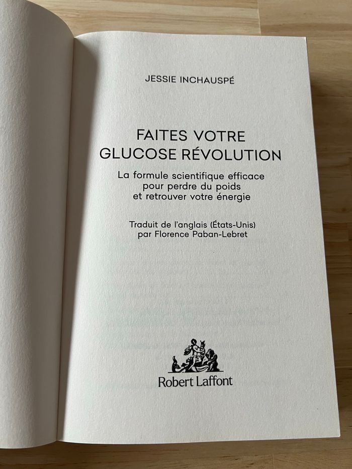 Livre Faites Votre Glucose Révolution – Jessie Inchauspé – Bon État - photo numéro 2