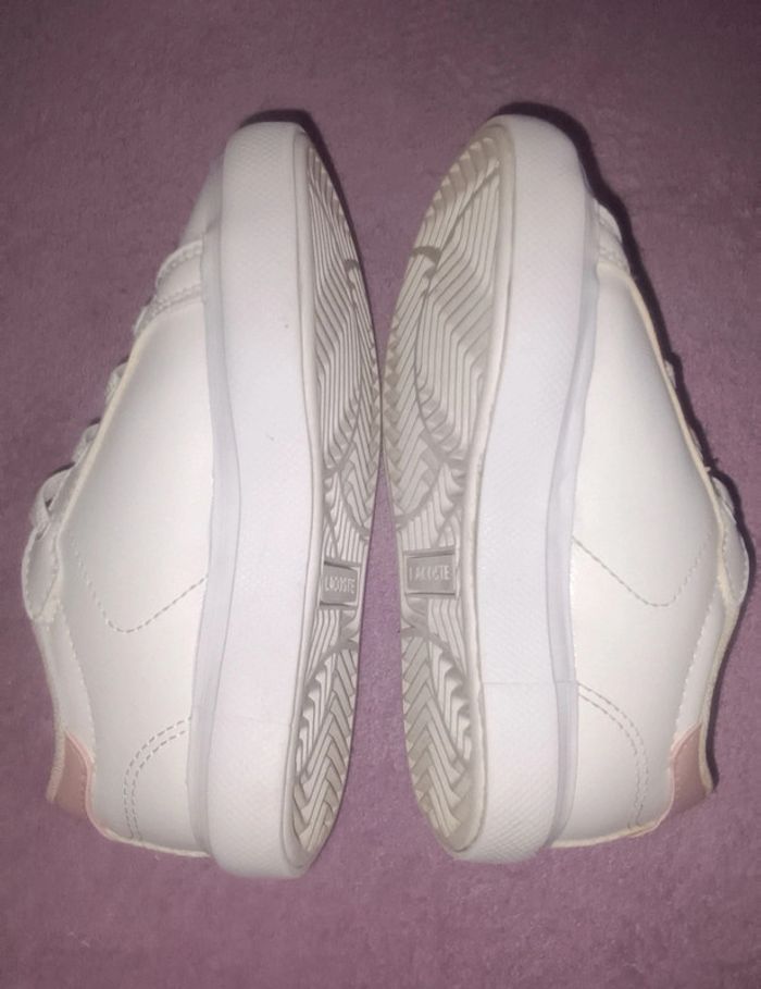 Baskets blanches bébé Lacoste - photo numéro 6