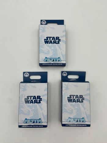 Lots 3 Boîtes Mystère Pin’s Star Wars Hoth 2023 - Disney - Édition Limitée