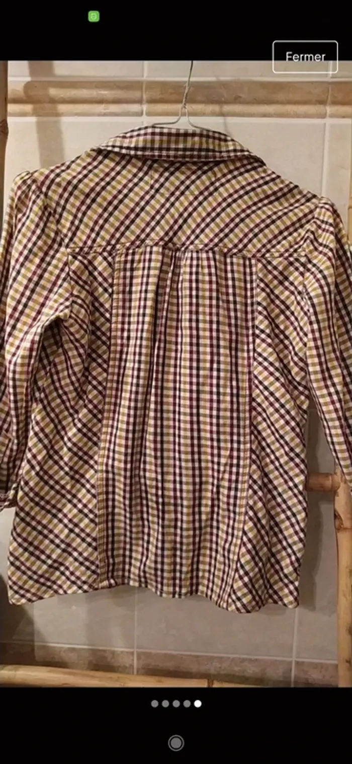 Superbe chemise à carreaux Bershka S - photo numéro 5