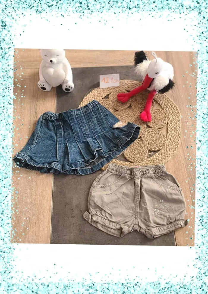Jupe et short 12 mois