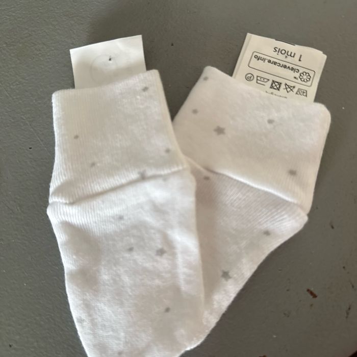 Bonnet + moufle naissance