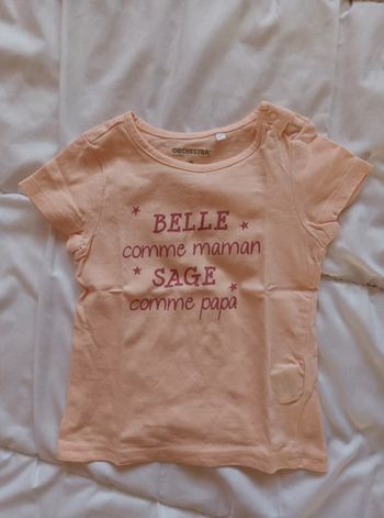 tee shirt fille 9 mois orchestra