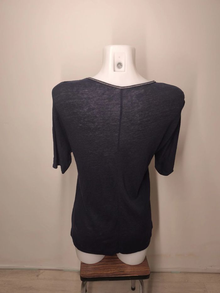 T-shirt Bruno Saint-Hilaire Femme Taille M Bleu foncé - photo numéro 2