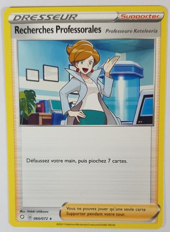 Carte Pokemon Recherches Professorales 060/072 ★ Destinées Radieuses FR ©