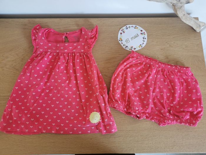 Ensemble été bébé fille 18mois t-shirt et bloomer 12/18 mois zy baby tbe