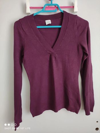 Pull fin violet Camaïeu vintage