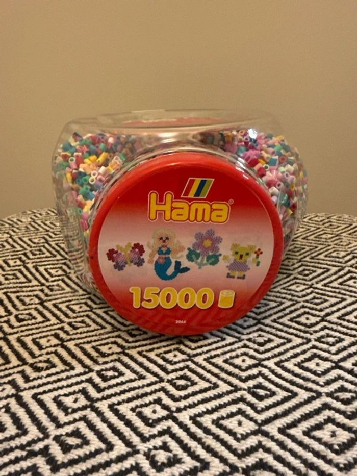 Hama Midi Perles - 15 000 pièces + 3 Assiettes - Pastel Multicolor - photo numéro 1