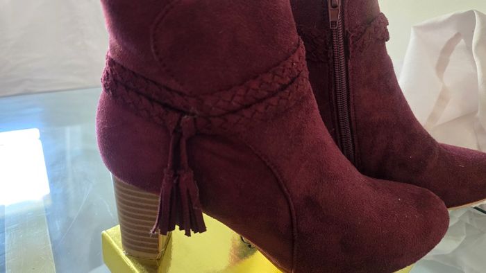 Bottines couleur aubergine9 - photo numéro 2