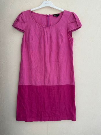 Robe casual fluide en lin rose femme taille 36 Caroll