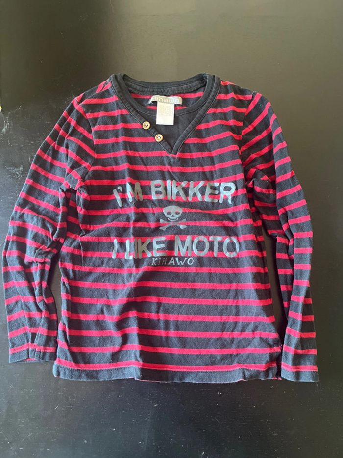 Tee shirt manches longues 6 ans,bikker