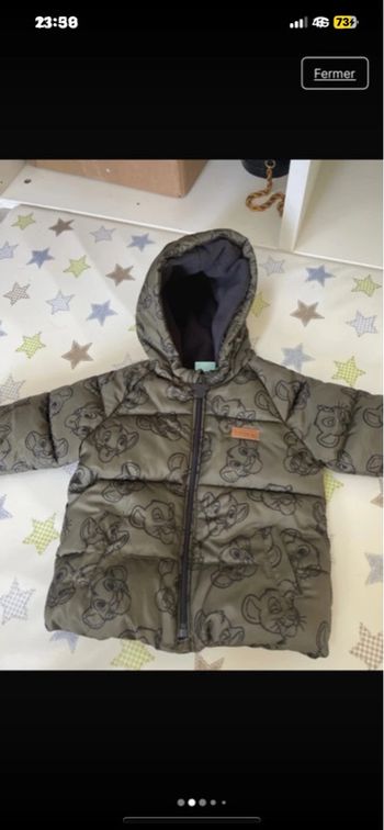 Doudoune simba kaki 6 mois