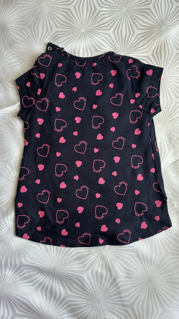 Tee-shirt à manches courtes fille 18/24 mois-86/92cm - photo numéro 4