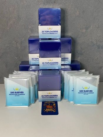 Lot Sleeves et Toploaders Ideal carte Pokemon One Piece